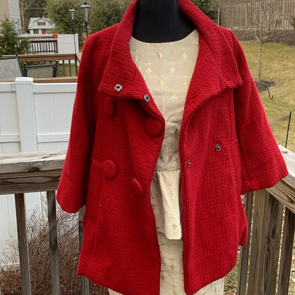 Red Charlotte Russe Peacoat